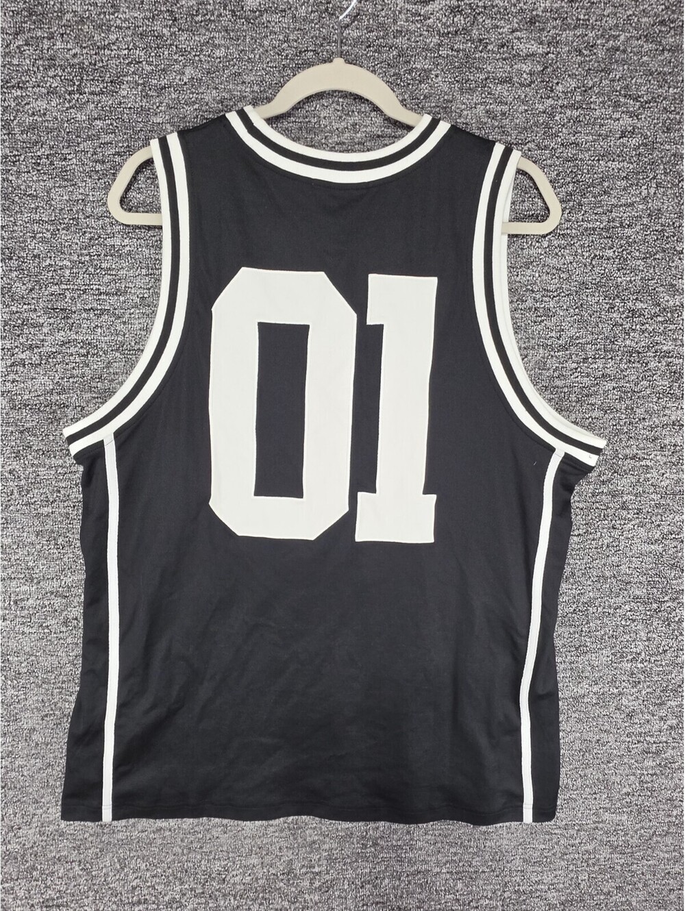 Balenciaga UNIFIT Logo Mesh Basketball Jersey Tank Men's Black White S - Picture 6 of 12